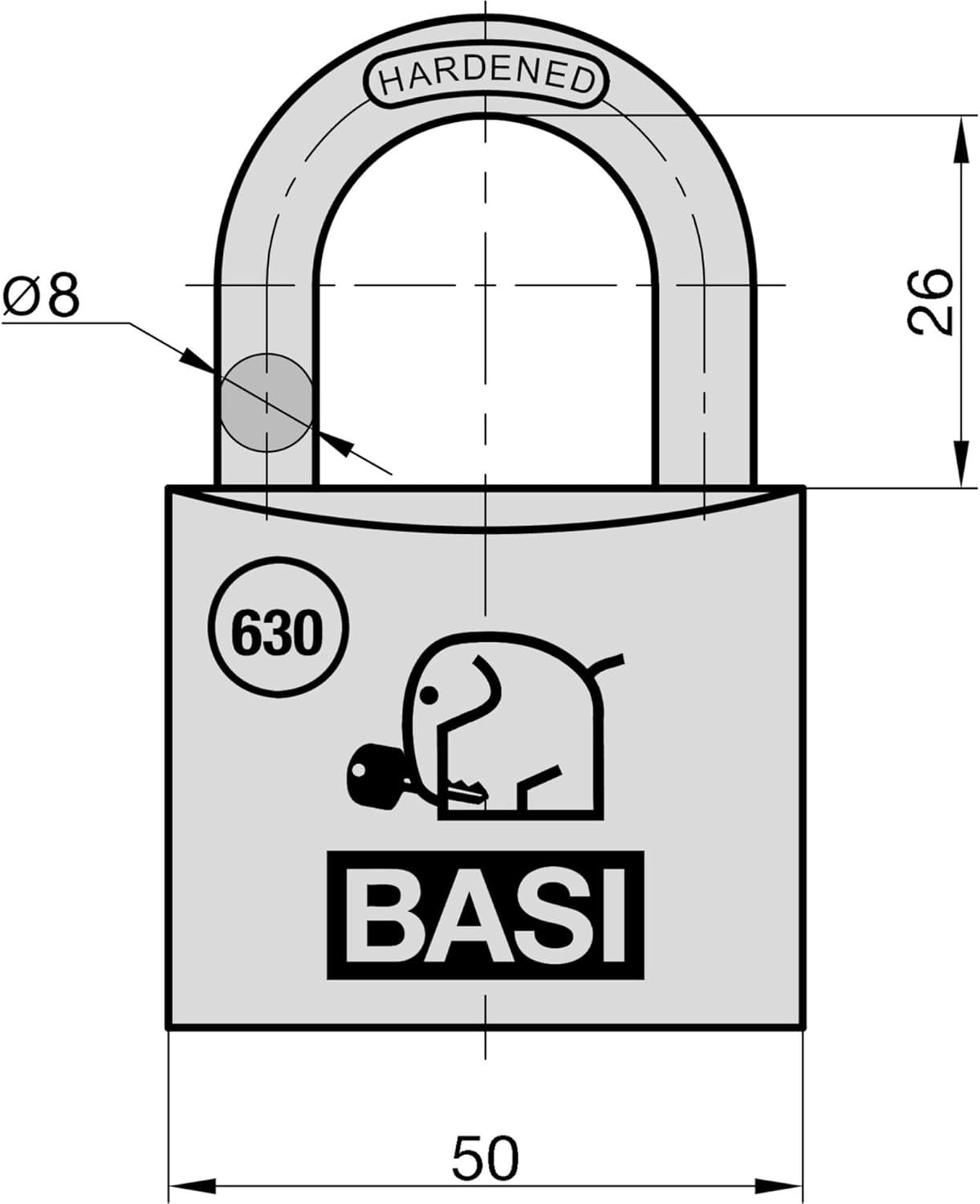 6er-Set Vorhangschloss
