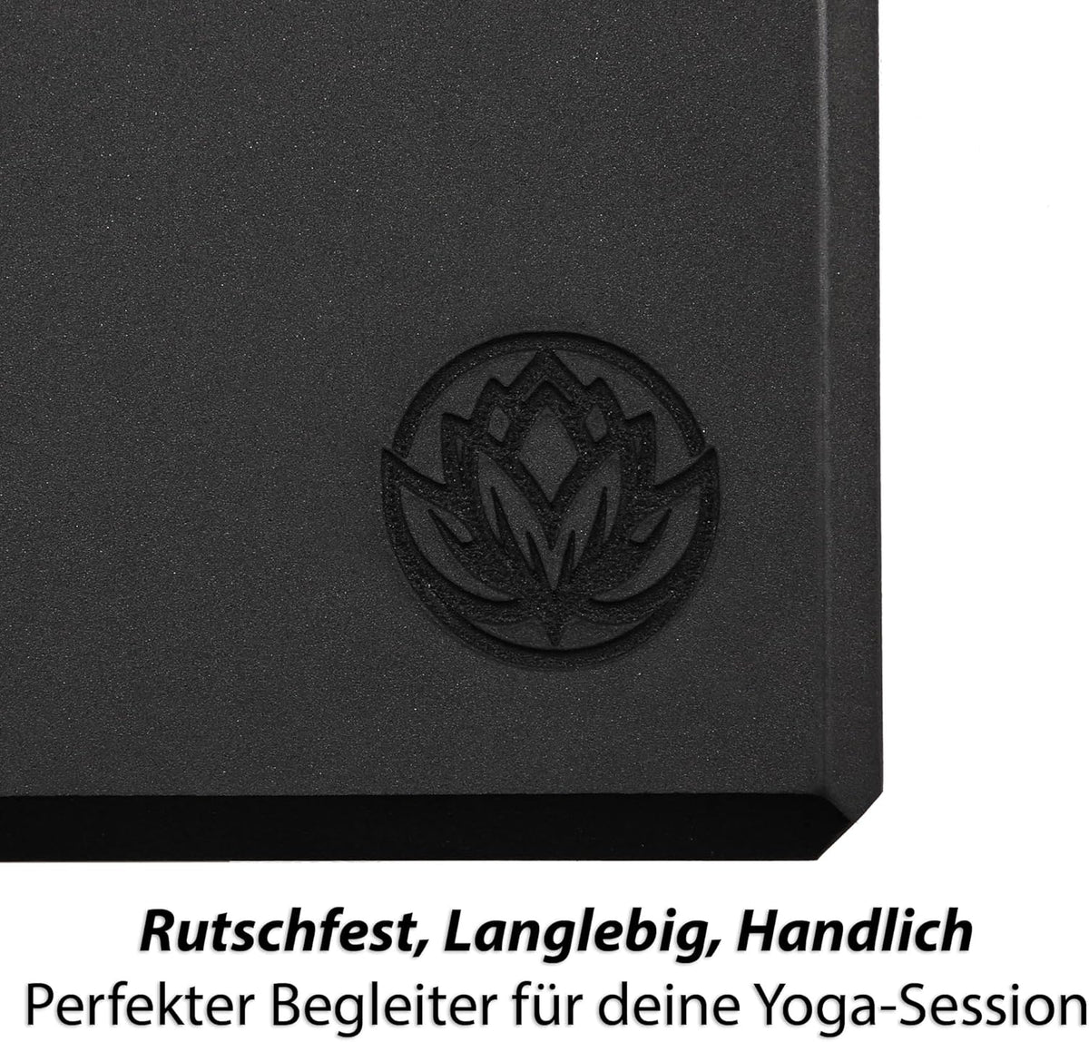 Yoga Block-Set, anthrazit 4 Stück