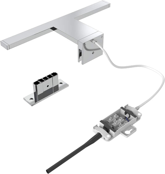 Spiegelleuchte für Bad, Chrom 30 cm