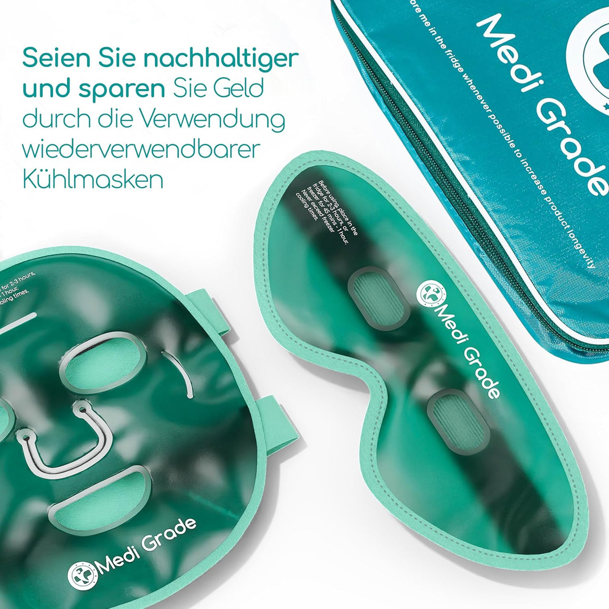 Kühlmaske Gesicht & Augenpads