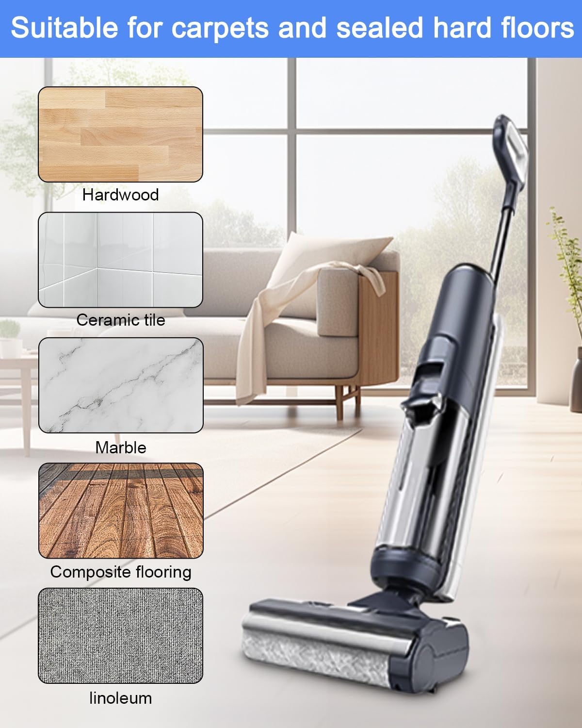 6-teiliges Ersatzset für Tineco Floor One S5/S5 Pro, S5