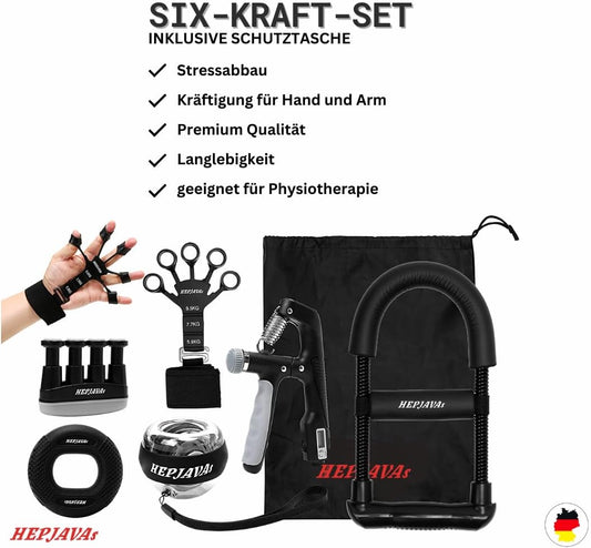 6in1 Handkraft-Trainingsset für Reha & Krafttraining