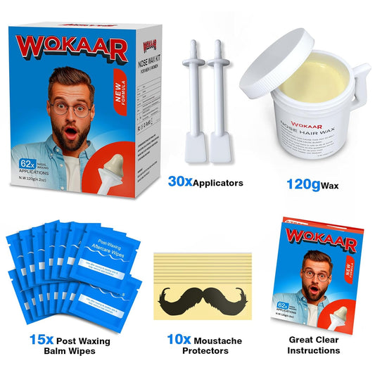 Nasenhaarwachs-Set, Rot, 120 g (1er Pack)