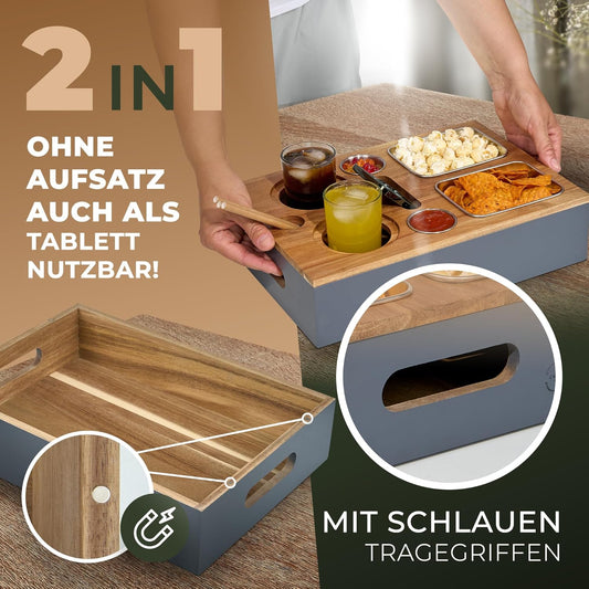 Couchbar Snackbox, Akazienholz