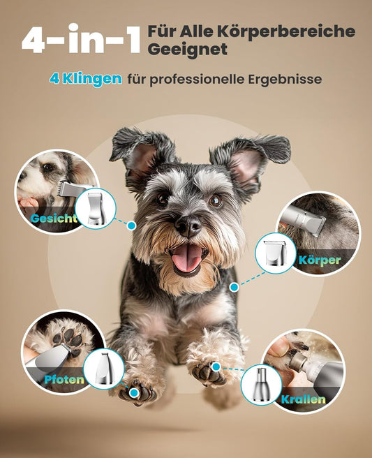 4-in-1 Hundeschermaschine mit Pfotentrimmer