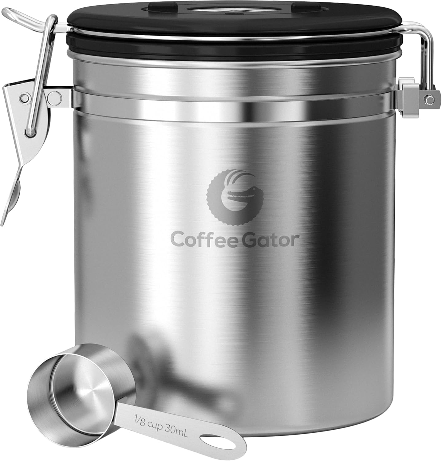 Luftdichte Kaffeedose mit Datumstracker inkl. Messlöffel