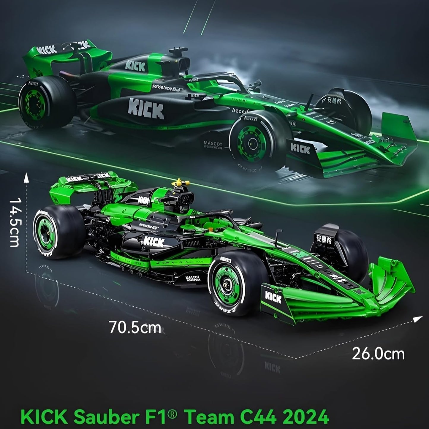 C64010W KICK Sauber F1 Team C44 2024 1:8
