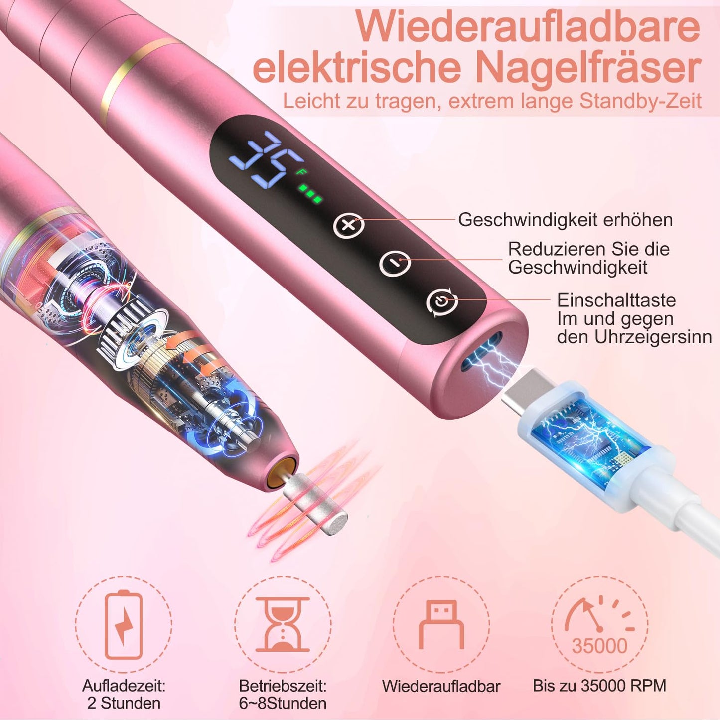 11-in-1 Nagelfräser-Set