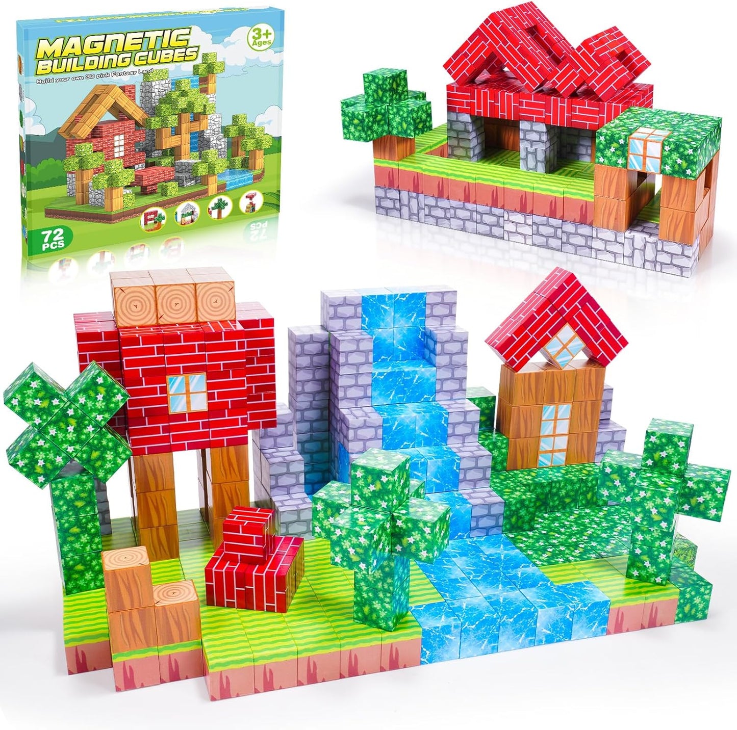 Set magnetische Bausteine