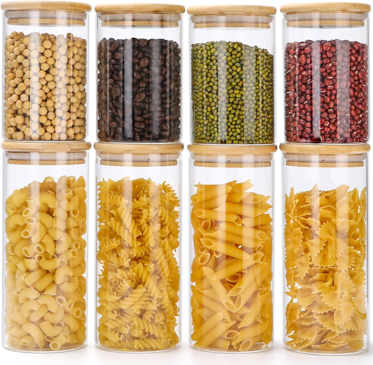 8-teiliges Vorratsgläser-Set, 8 Pack - A