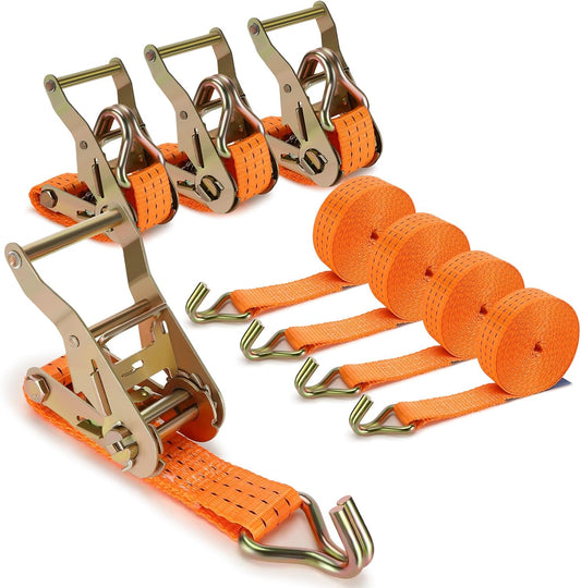 4-teiliges Spanngurte mit Ratsche-Set, 3000KG