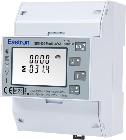 SDM630 Modbus v2 Drei-Phasen-Elektro-Energiezaehler, SDM630-MODBUS-MID