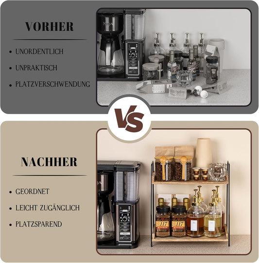 Kaffeebar Organizer, Braun
