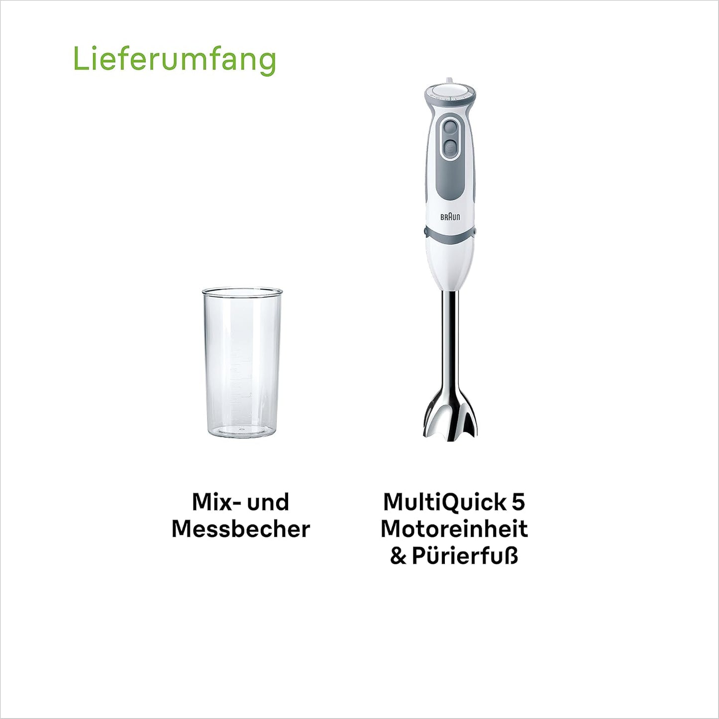 MultiQuick 5 Stabmixer, Version 2019 – Mix- & Messbecher