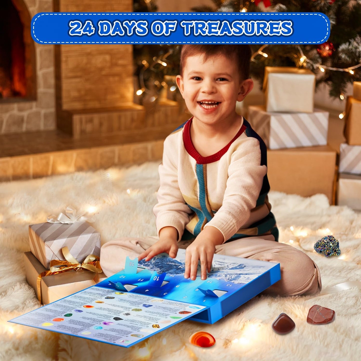 Adventskalender Edelstein-Set
