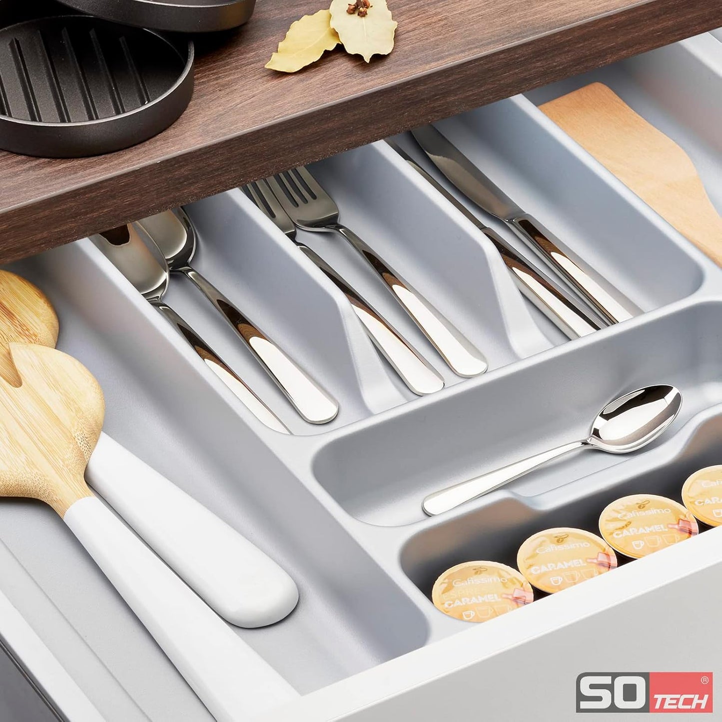 Besteckeinsatz für 60er Schublade (517 x 474 mm), 517 x 474 mm ( 60er Schublade )