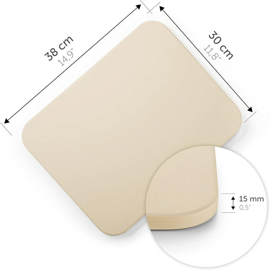 Pizzastein für Backofen und Grill (38x30 cm)