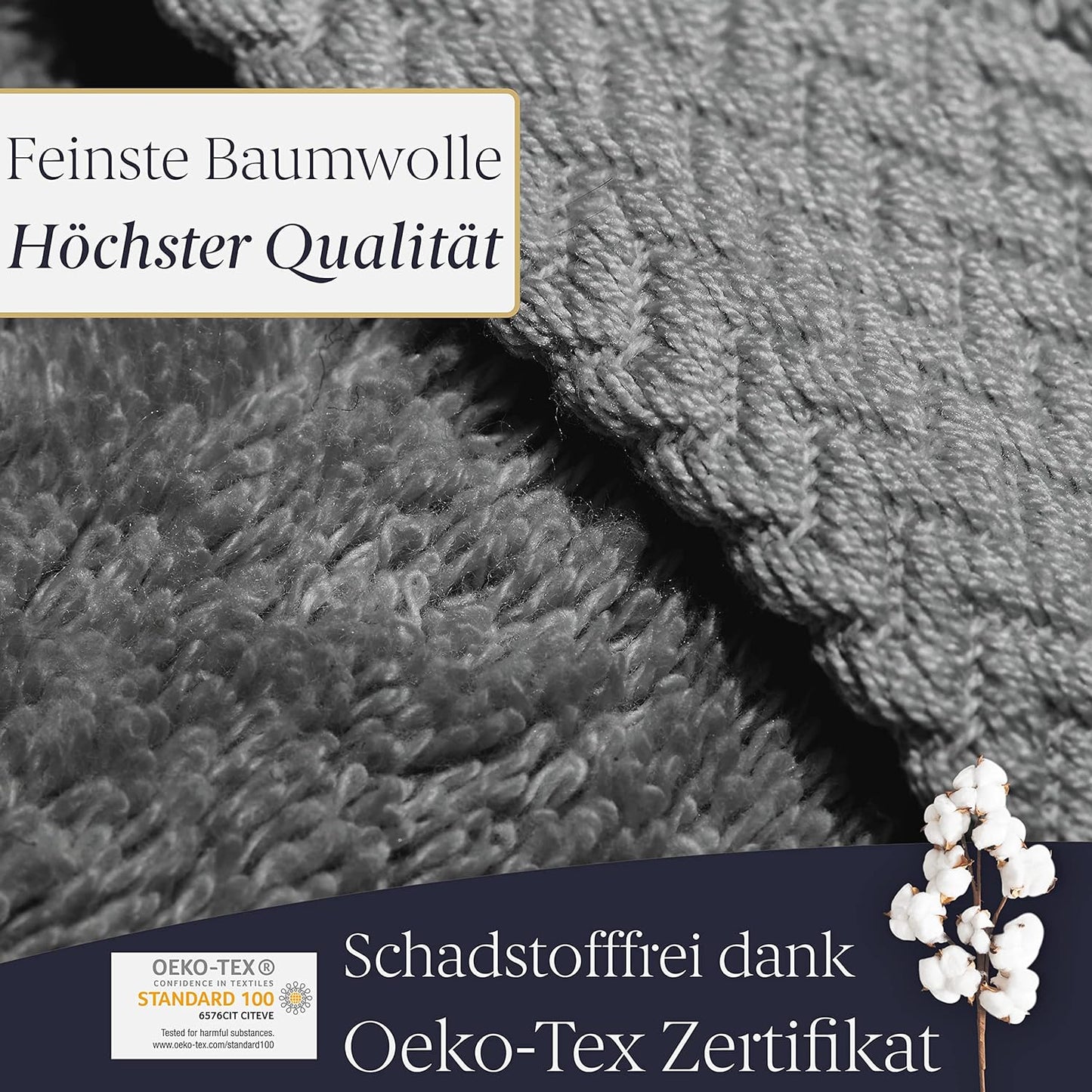 Saunahandtuch, Anthrazit
