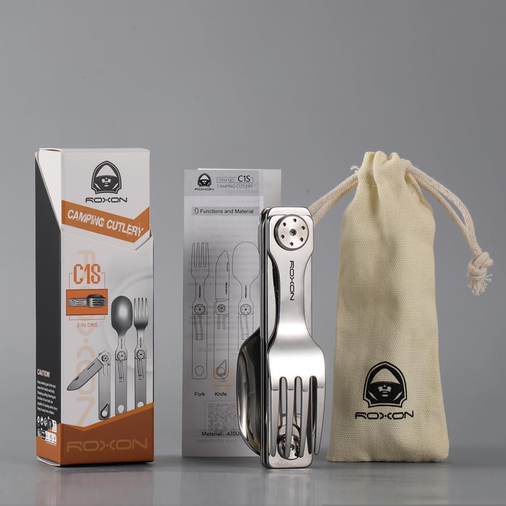 3-in-1 Campingbesteck abnehmbar