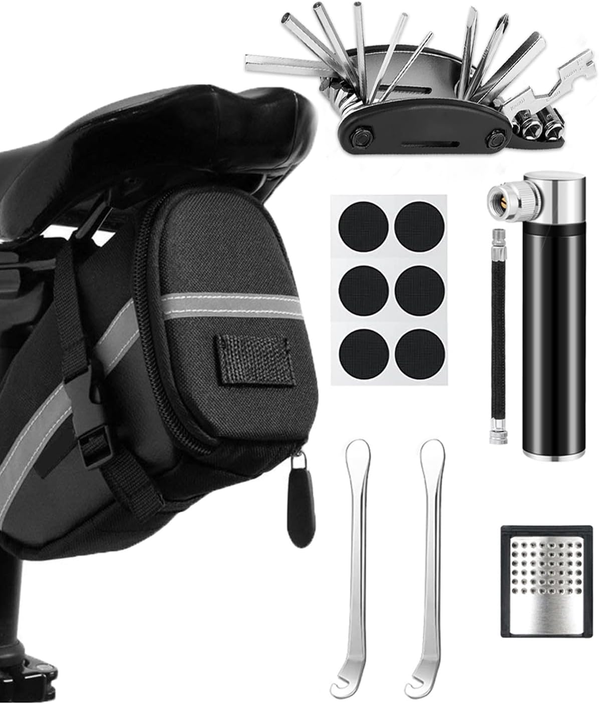 Velo-Reparaturset mit Satteltasche