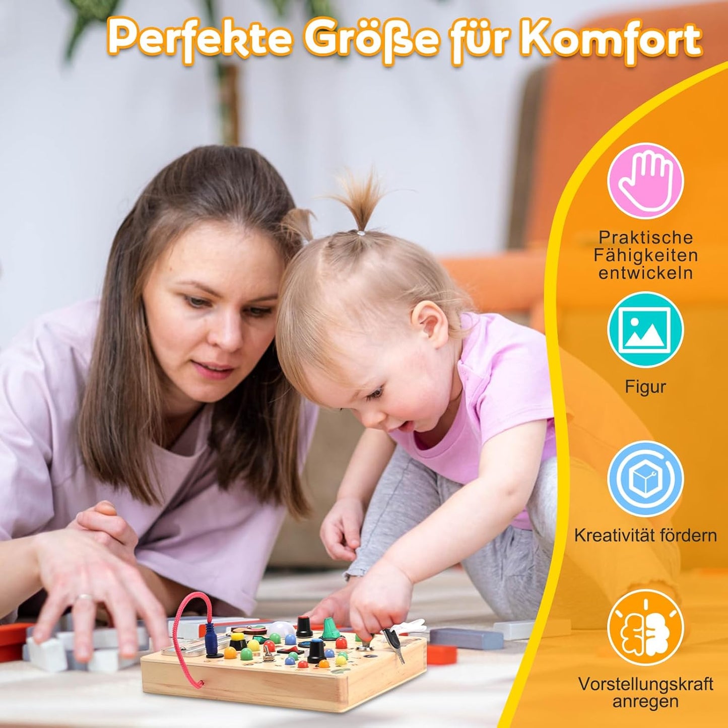 Busy Board Montessori Spielzeug, Medium
