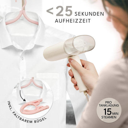 Faltbarer Reisesteamer LBL5267, Weiss - 900w & 120ml