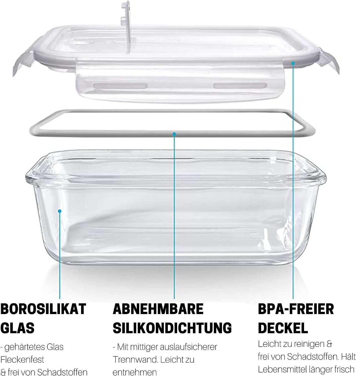 Aufbewahrungsboxen, Rechteckig