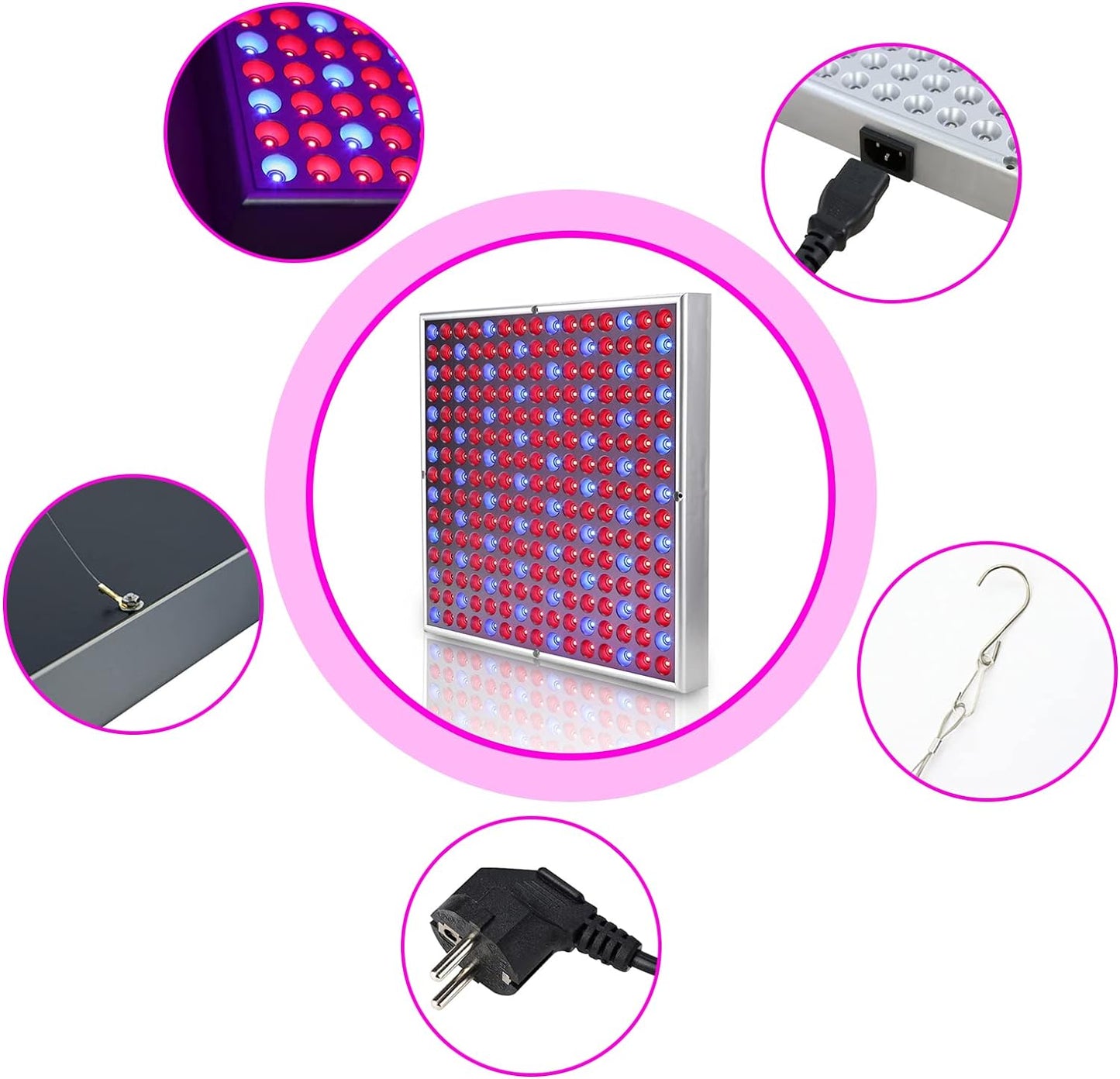 LED Grow Lampe, 2x, 15W