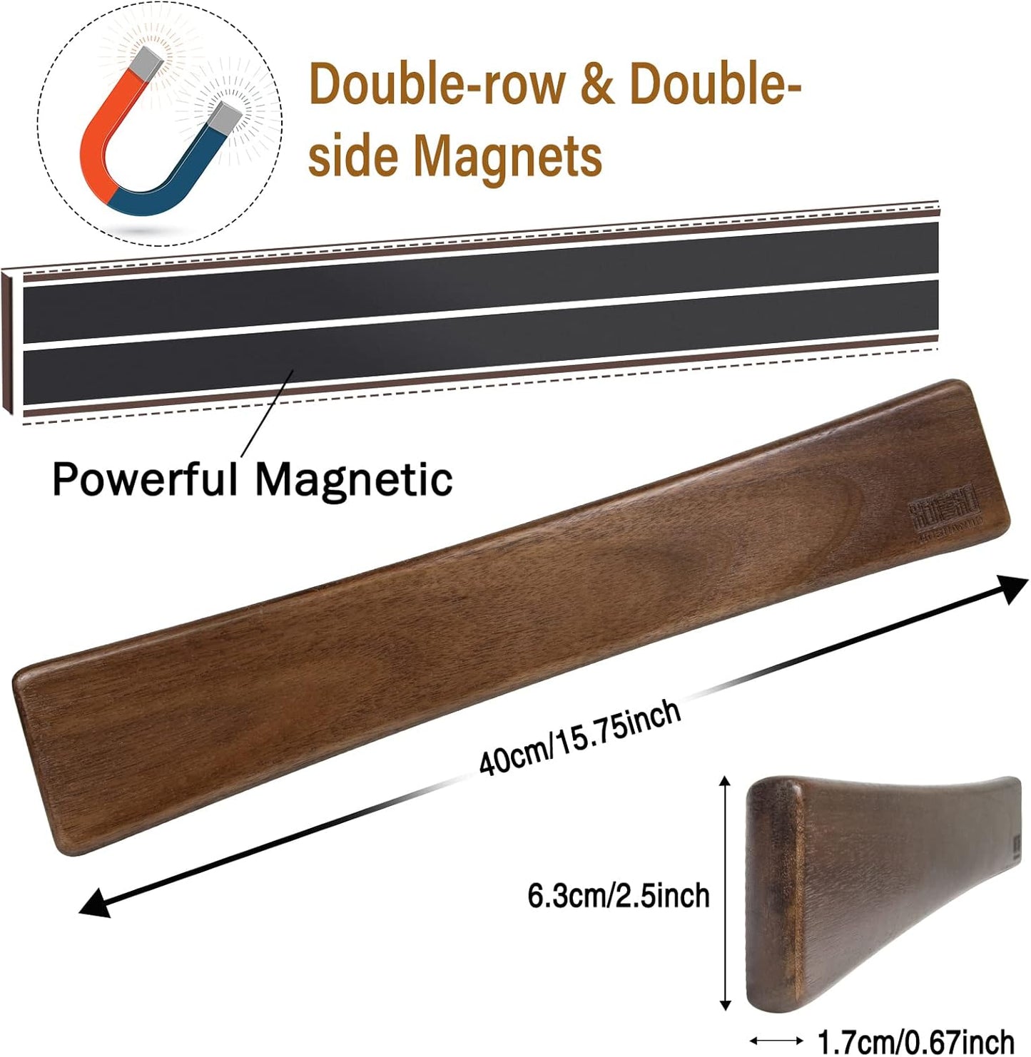 Magnetische Messerleiste, 40cm/16in