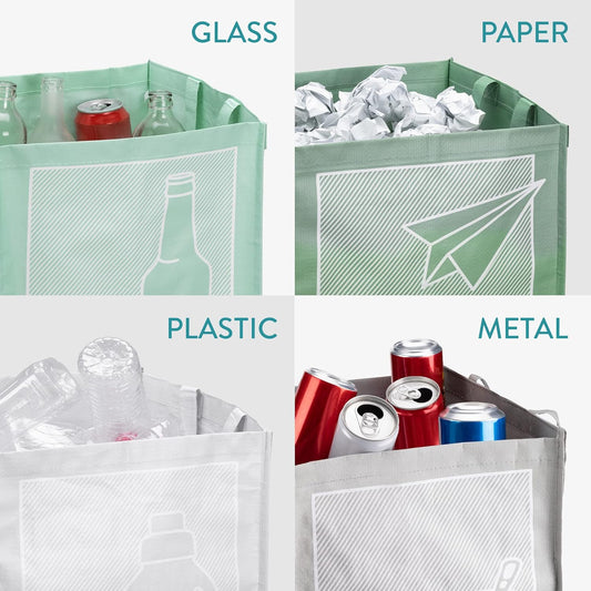 4er-Set Recycling Taschen