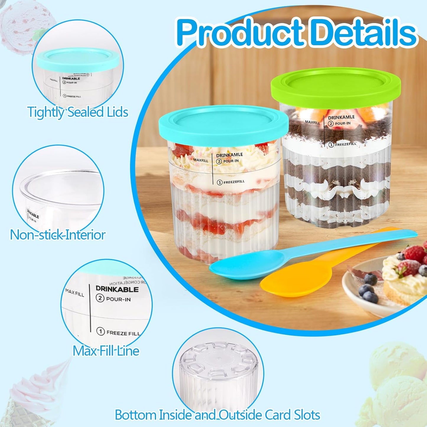 Creami Deluxe Behälter für Ninja NC500