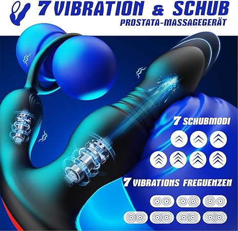 Anal Vibrator mit Penisring