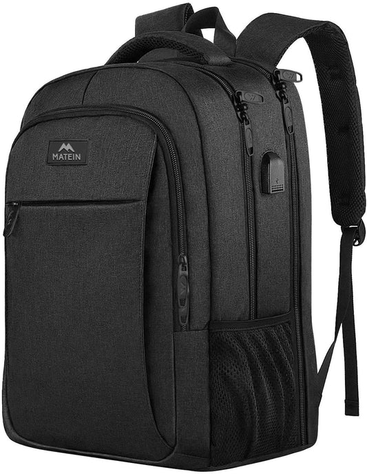 Laptoprucksack, 17.3 Zoll, Schwarz