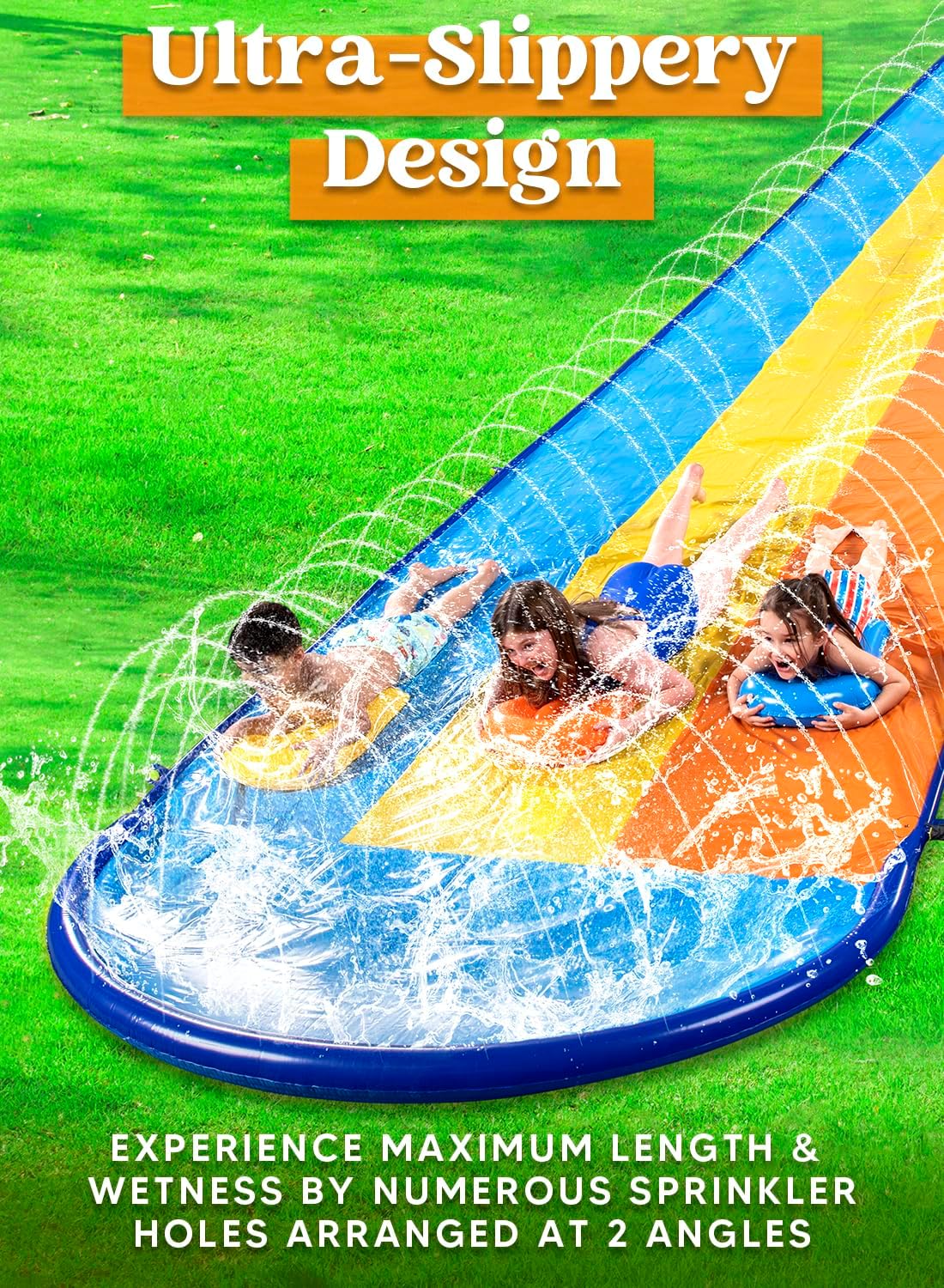 Wasserrutsche mit drei Bahnen