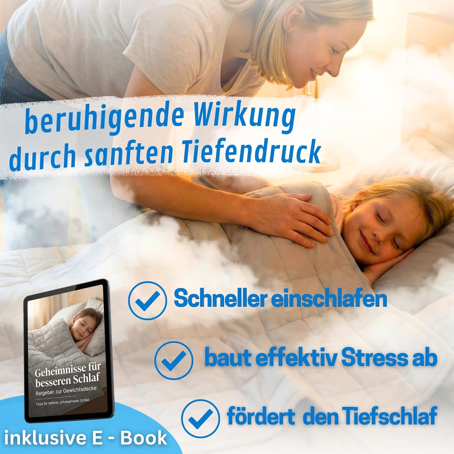 Gewichtsdecke für Kinder (100x135cm, 2,5kg), 100 x 135cm, 2.5kg