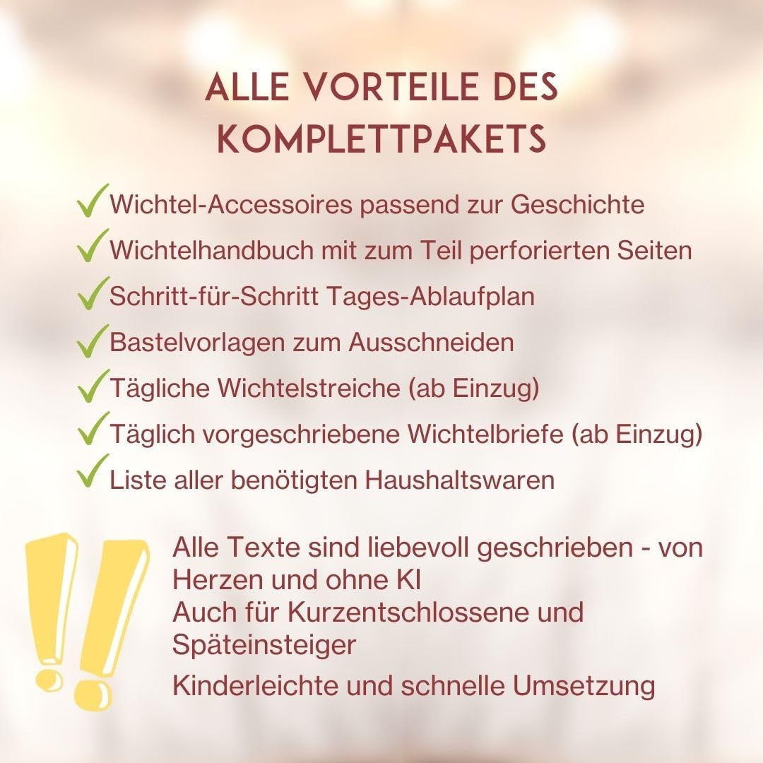 Wichteltür Adventskalender mit Buch & Briefen 2025