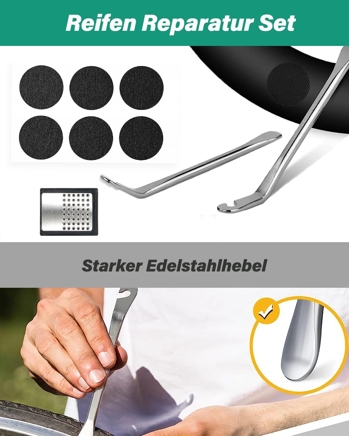Velo-Reparaturset mit Satteltasche