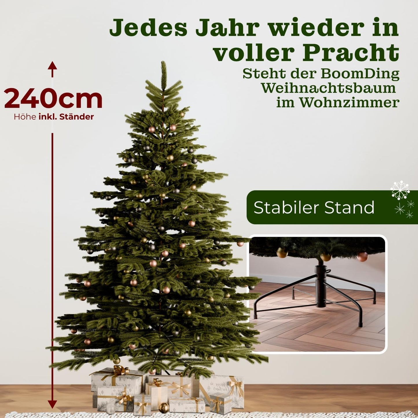 Künstlicher Weihnachtsbaum, 240 cm LED