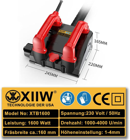 XTB1600 Walzenfräse, Walzenfräse mit XTB-32W Fräser