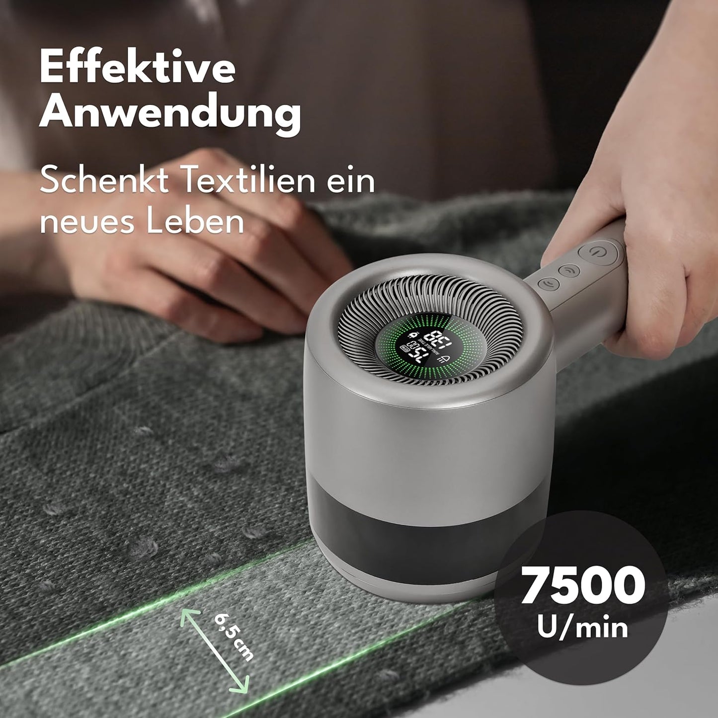 Elektrischer Fusselrasierer mit LED-Display