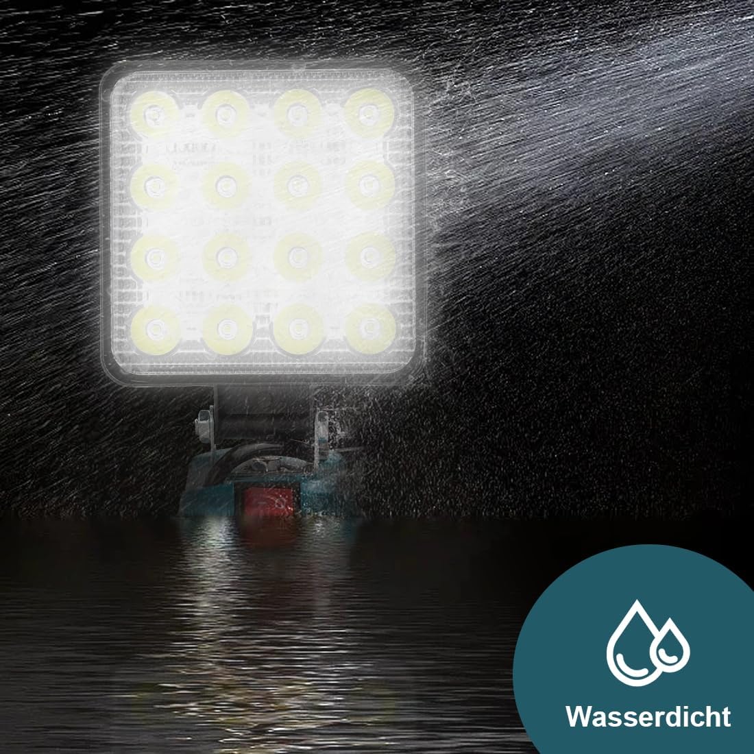 Akku LED Arbeitsleuchte für Makita, 4 zoll 2