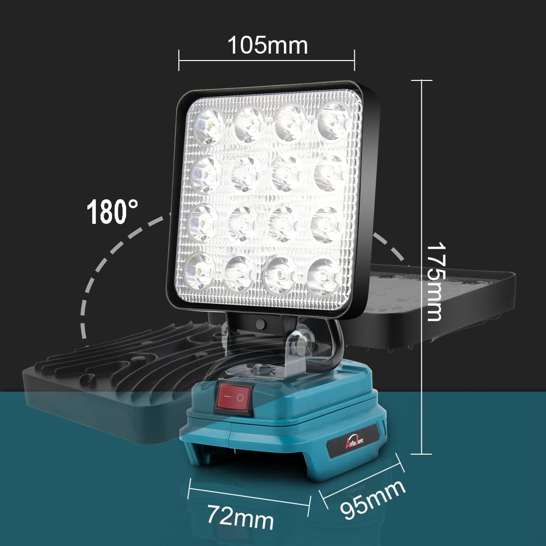 Akku LED Arbeitsleuchte für Makita, 4 zoll 2