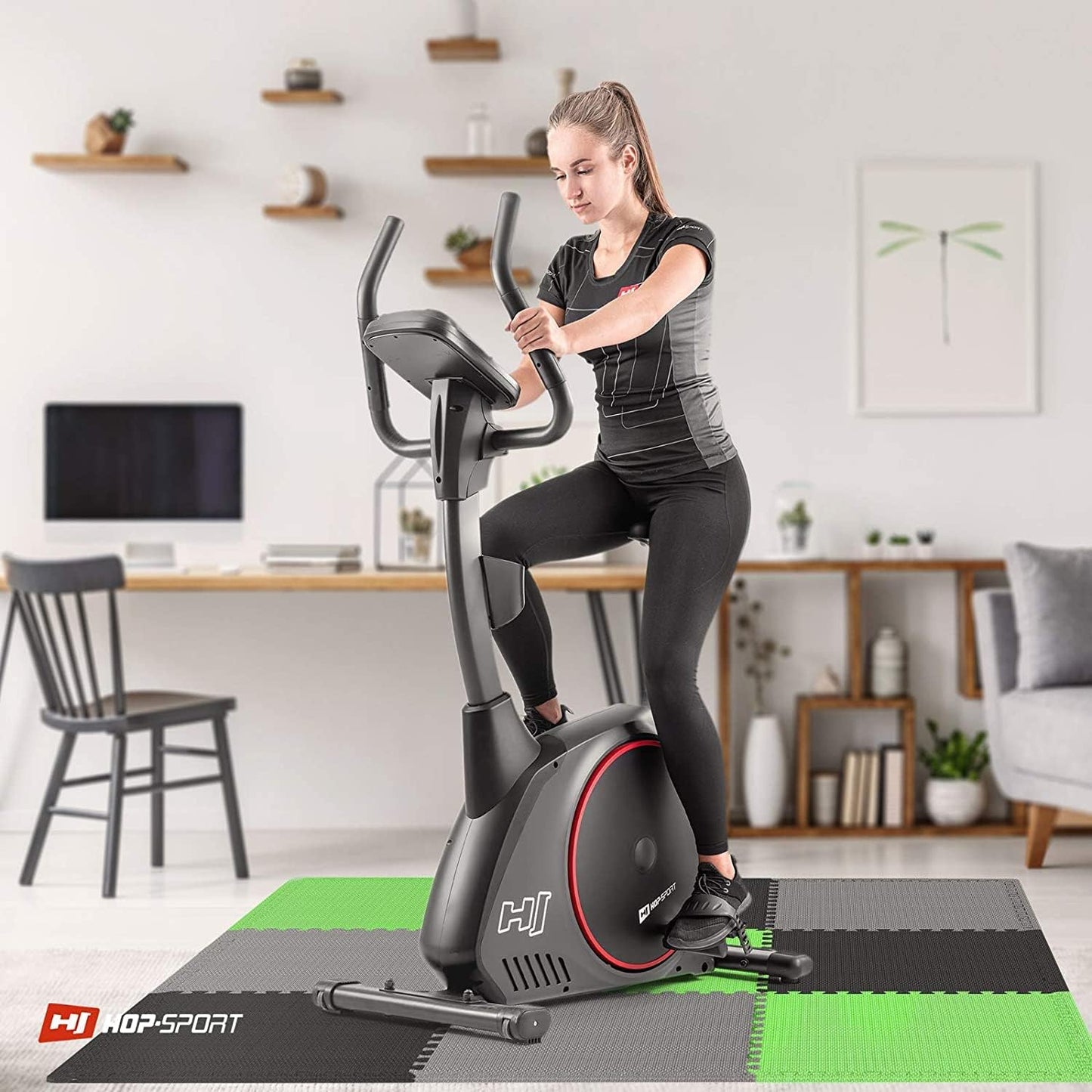9er-Set rutschfeste Puzzlematte für Fitnessgeräte-Bodenschutz
