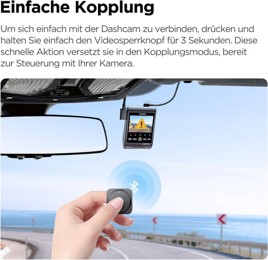 Bluetooth Fernbedienung für Dashcams