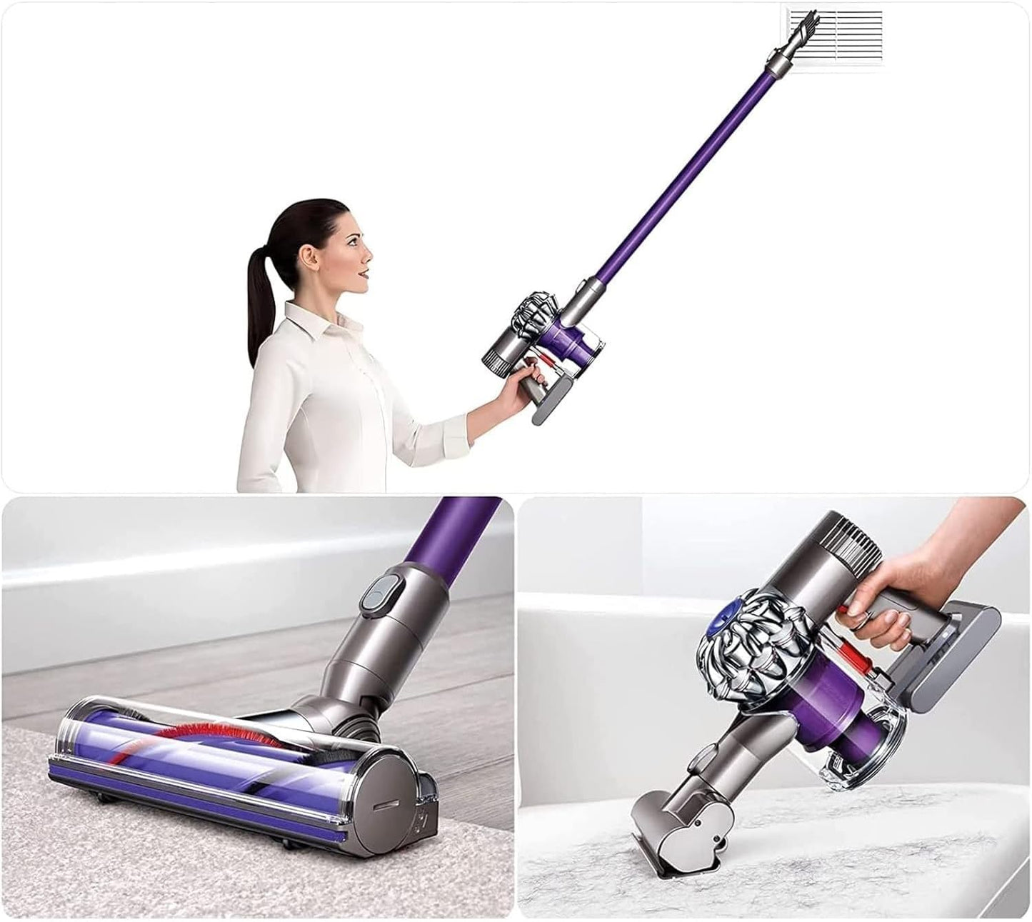 Ersatzakku für Dyson V6 Staubsauger (6000mAh), Akku V6+Filter