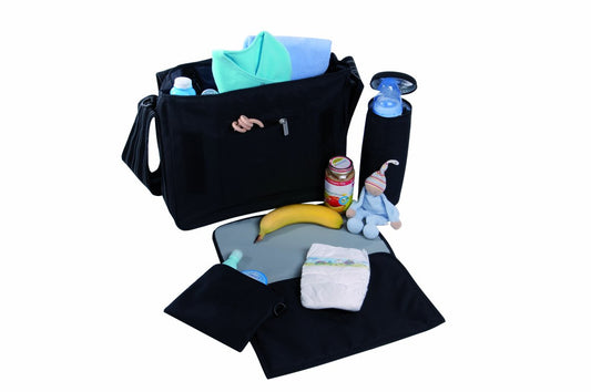 Baby-Wickeltasche, Blossy Slate