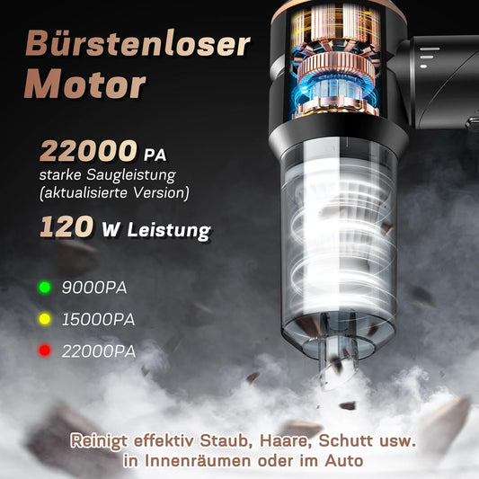 4-in-1 Kabelloser Handstaubsauger, Schwarz