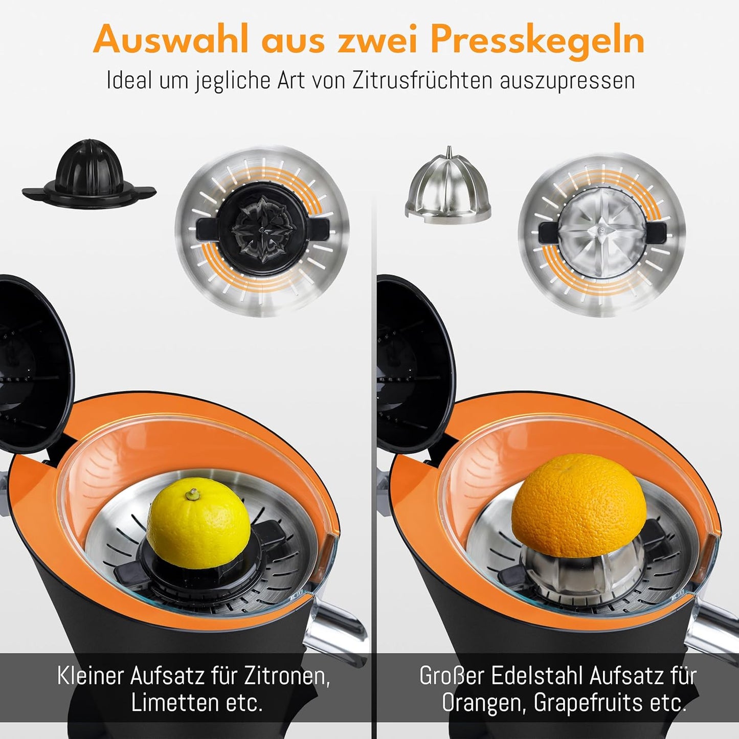 Orangenpresse LBL833, Schwarz - 600w - Inkl. Hebelarm
