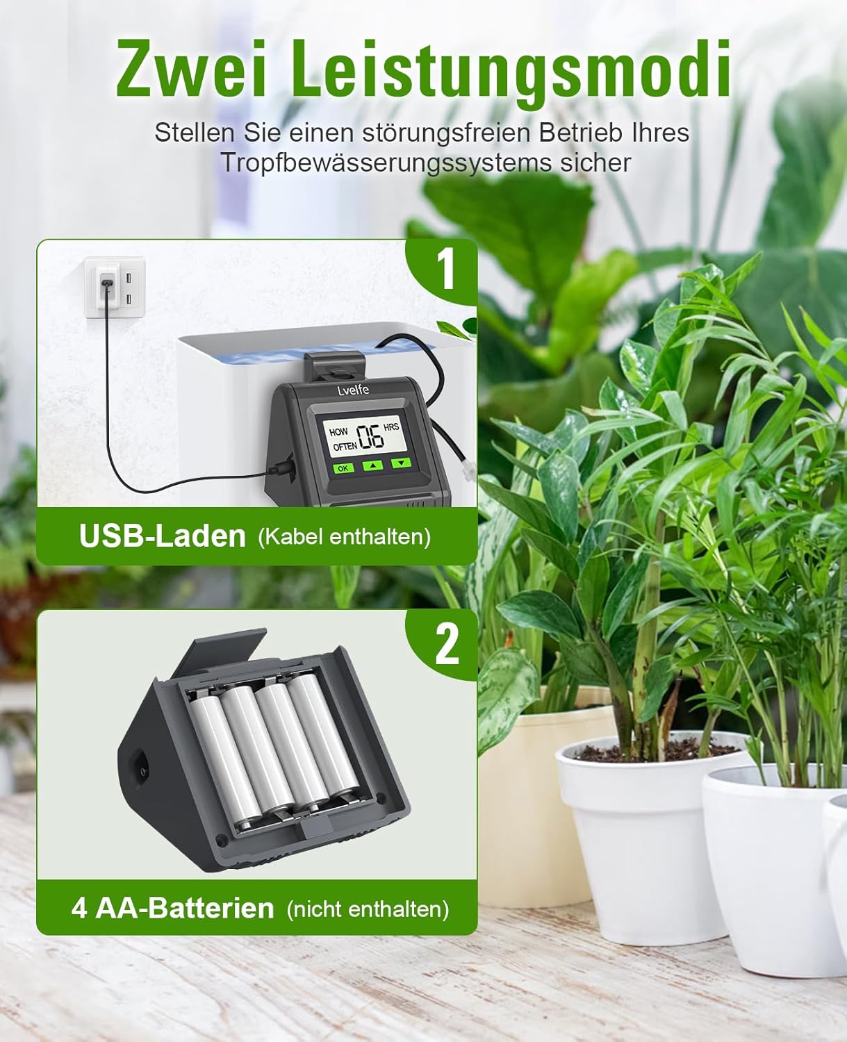 Automatische Indoor-Bewässerung für 11 Pflanzen