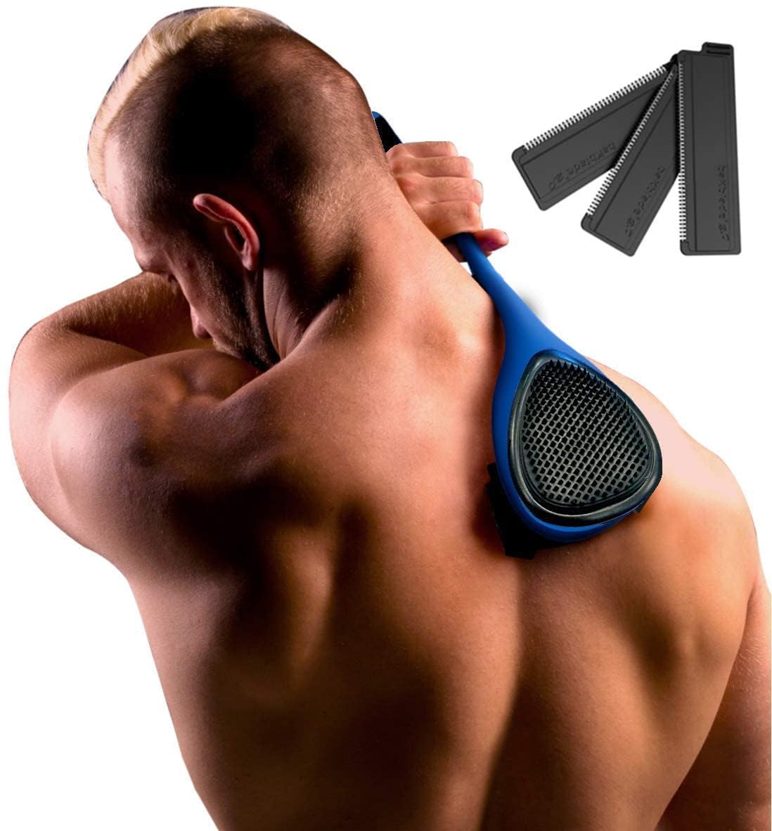 Ergonomischer Rückenrasierer 2.0 Elite mit Ersatzklingen